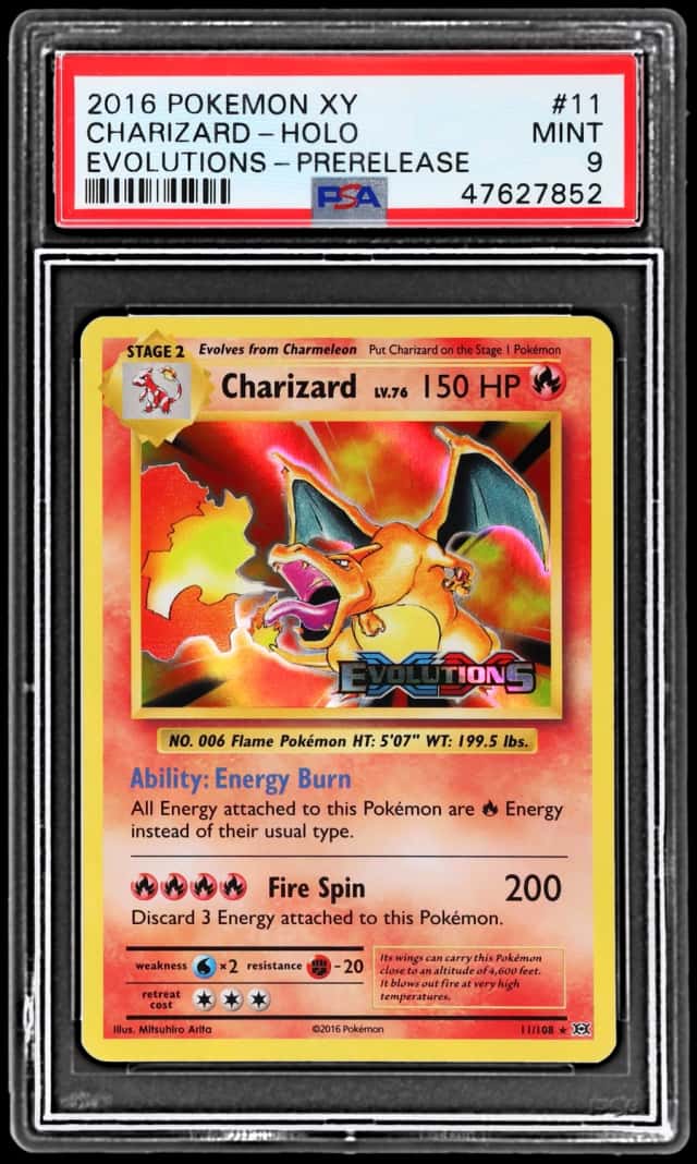 2016 Pokemon XY Evolutions Prerelease Holo Charizard #11