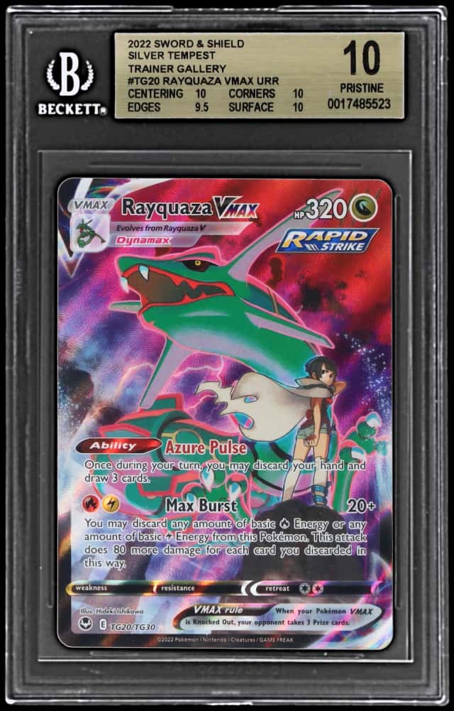 2022 TCG Sword & Shield Silver Tempest Rayquaza Vmax #TG20