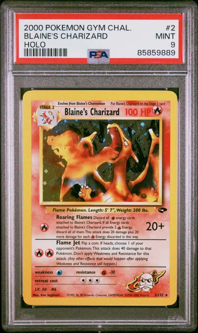 2000 Pokemon Gym Challenge Holo Blaine's Charizard #2
