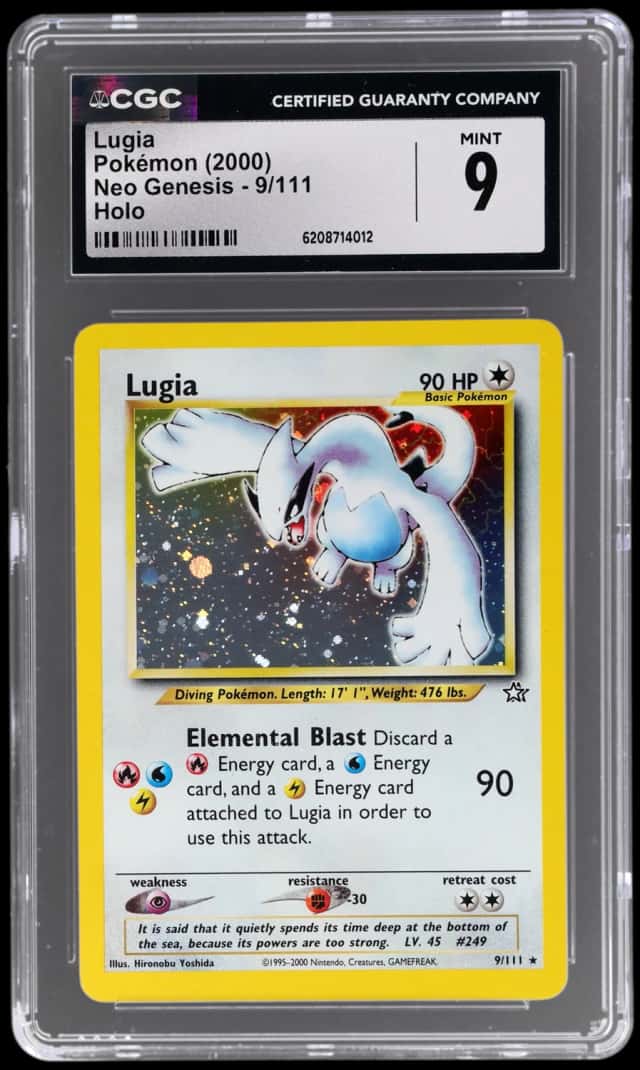 2000 Pokemon Neo Genesis Holo Lugia #9