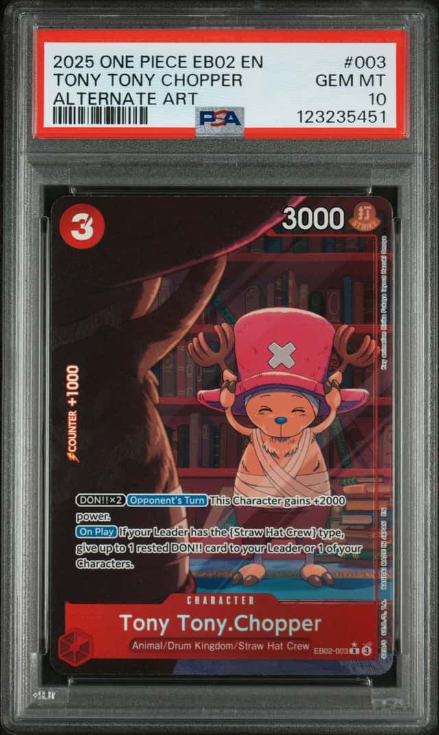 2025 One Piece Anime 25th Collection Alternate Art Tony Tony Chopper #EB02-003