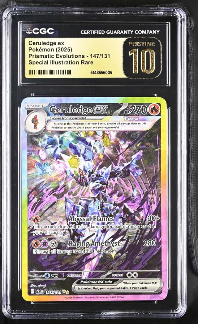 2025 Pokemon Ceruledge ex Special Illustration Rare #147/131 CGC 10 Pristine