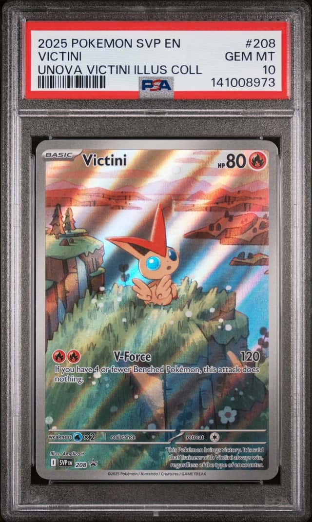Pokemon 2025 Victini 208 Unova Victini Illustration Collection GEM MINT PSA 10