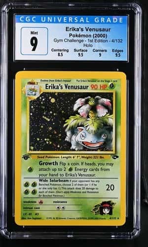 2000 Pokemon Gym Challenge 1st Edition #4/132 Erika's Venusaur CGC 9 MINT