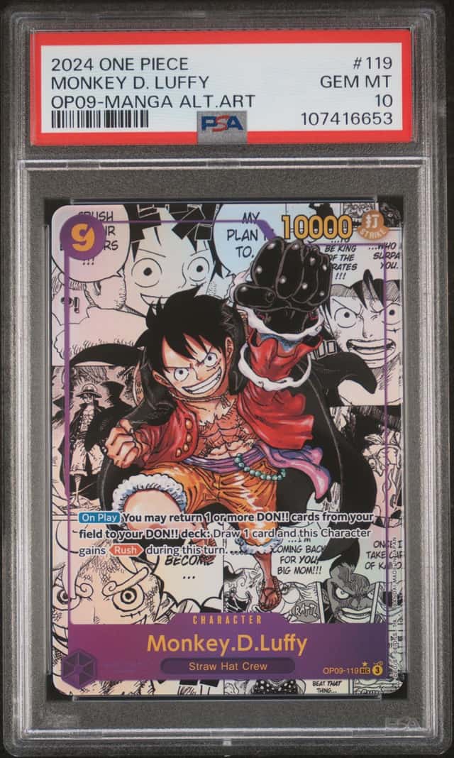 2024 One Piece Emperors In the New World Manga Alternate Art Monkey D Luffy #OP09119