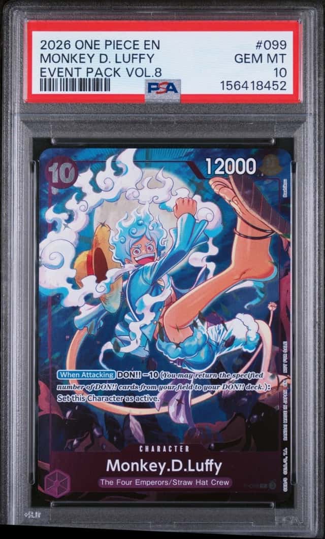 2026 ONE PIECE EVENT PACK VOL.8 #099 MONKEY D. LUFFY PSA 10