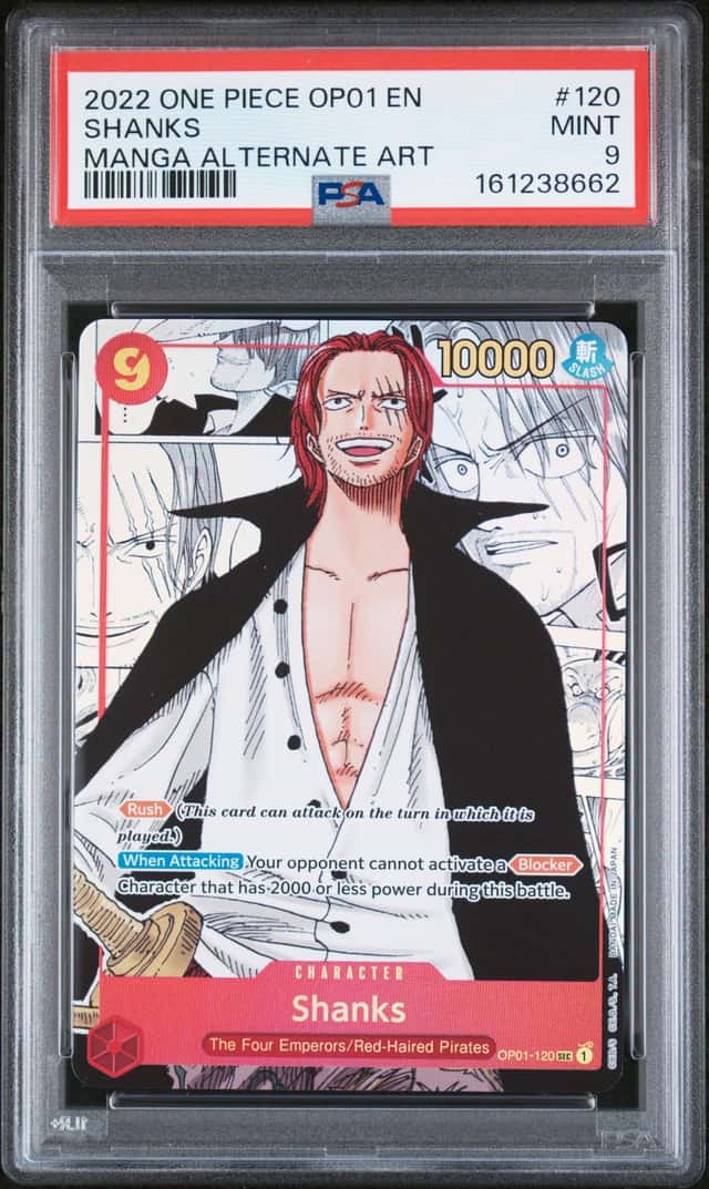 2022 One Piece Romance Dawn Manga Alternate Art Shanks #OP01-120