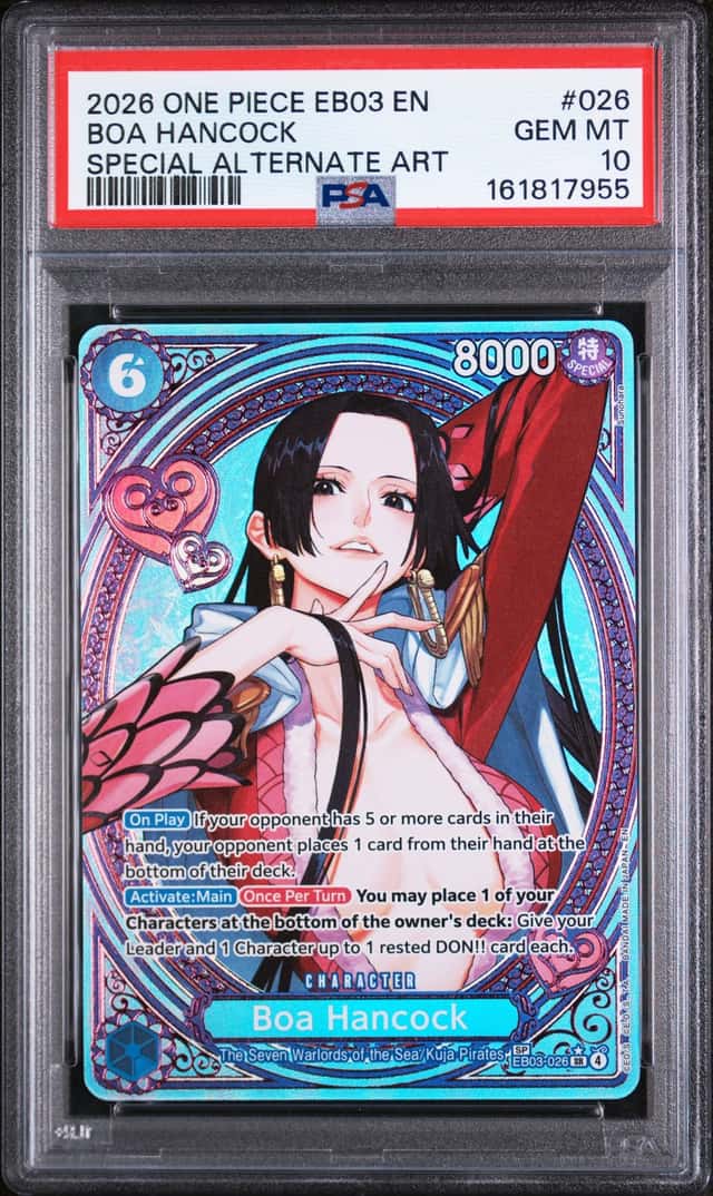 2026 One Piece EB03 E Special Alternate Art #026 Boa Hancock PSA 10 GEM MINT