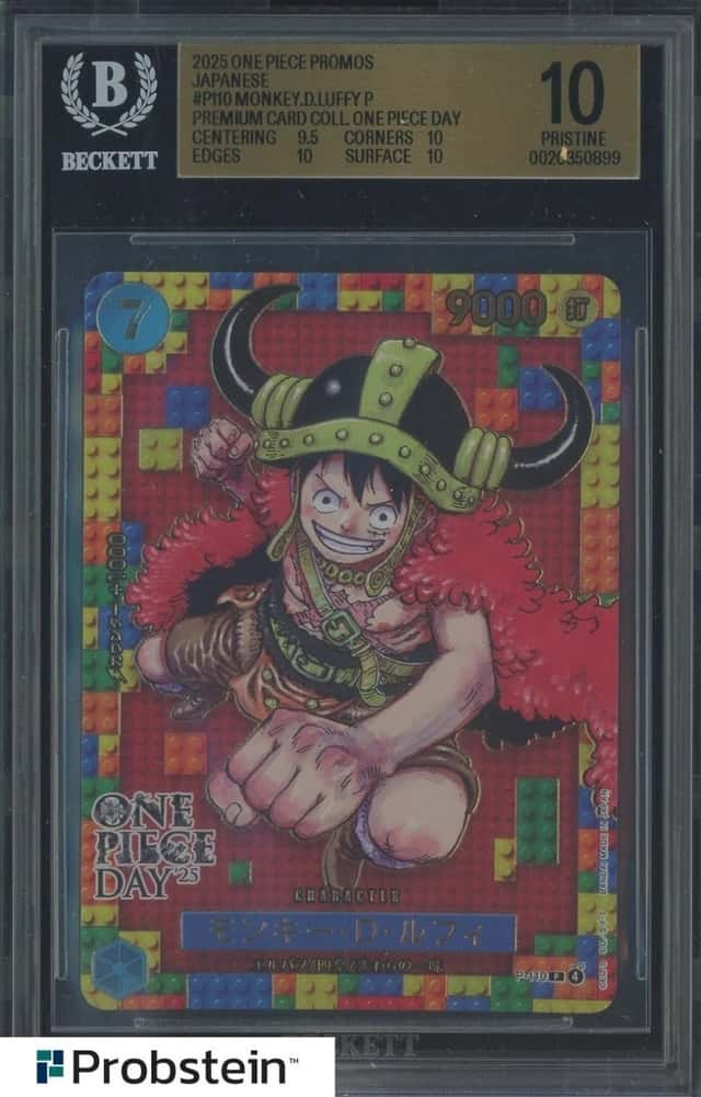 2025 One Piece Promos JPN P110 Monkey D. Luffy Premium Card Coll BGS 10 PRISTINE