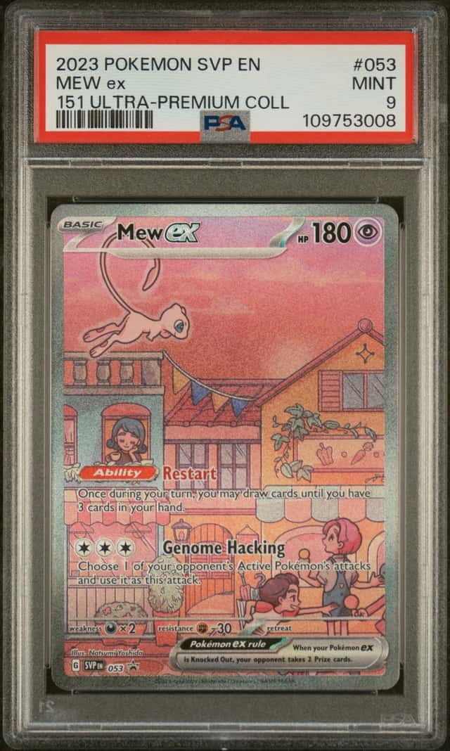2023 Pokemon SVP EN 151 Ultra Premium UPC #053 Mew ex PSA 9 MINT