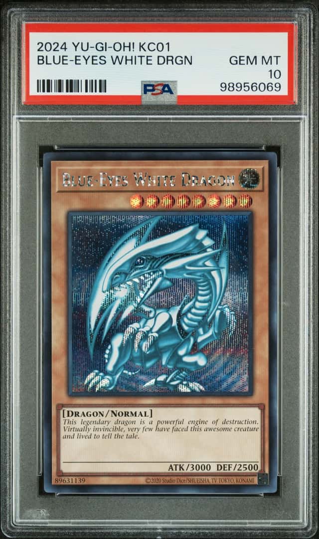 Blue Eyes White Dragon Kc01 Secret Rare Promo ENGLISH Yugioh PSA 10 *069