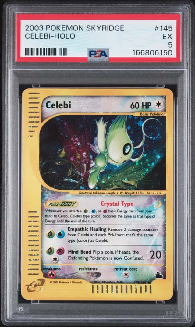 2003 POKEMON SKYRIDGE #145 CELEBI-HOLO PSA 5