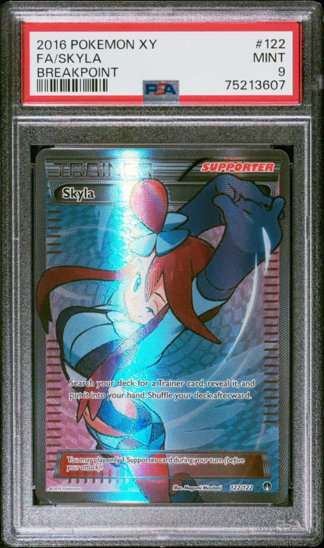 The Pokémon Company Skyla 122/122 XY—Breakpoint Holo Full Art PSA 9