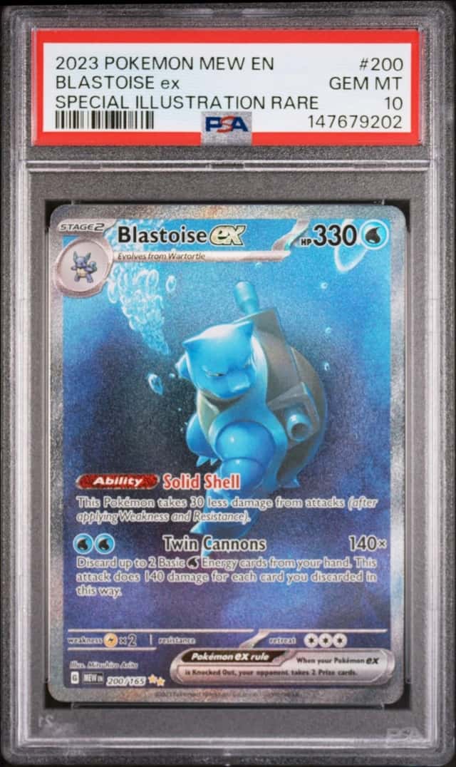 2023 Pokemon SV 151 200 Blastoise EX Special Illustration Rare PSA 10 147679202