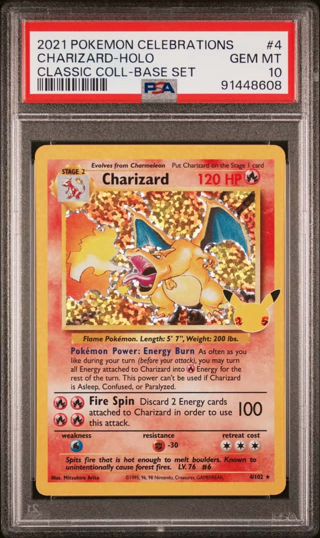 2021 Pokemon Celebration Classic Collection Holo #4 Charizard Gem Mint PSA 10