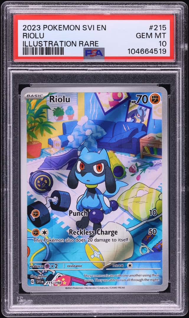 2023 Pokemon Scarlet & Violet IR Riolu #215 PSA 10 GEM MINT