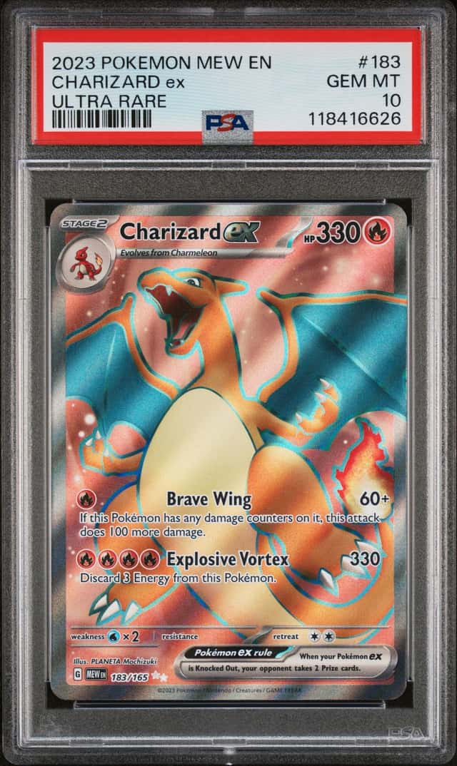 2023 Pokemon Scarlet and Violet 151 Ultra Rare Charizard Ex #183