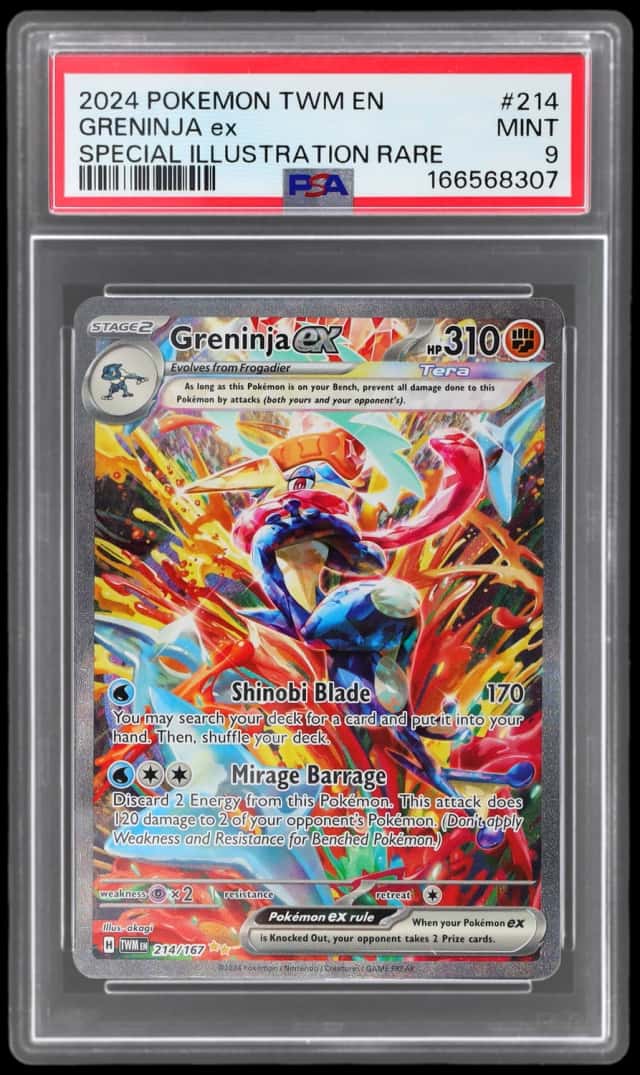 2024 Pokemon Scarlet and Violet Twilight Masquerade Special Illustration Rare Greninja Ex #214