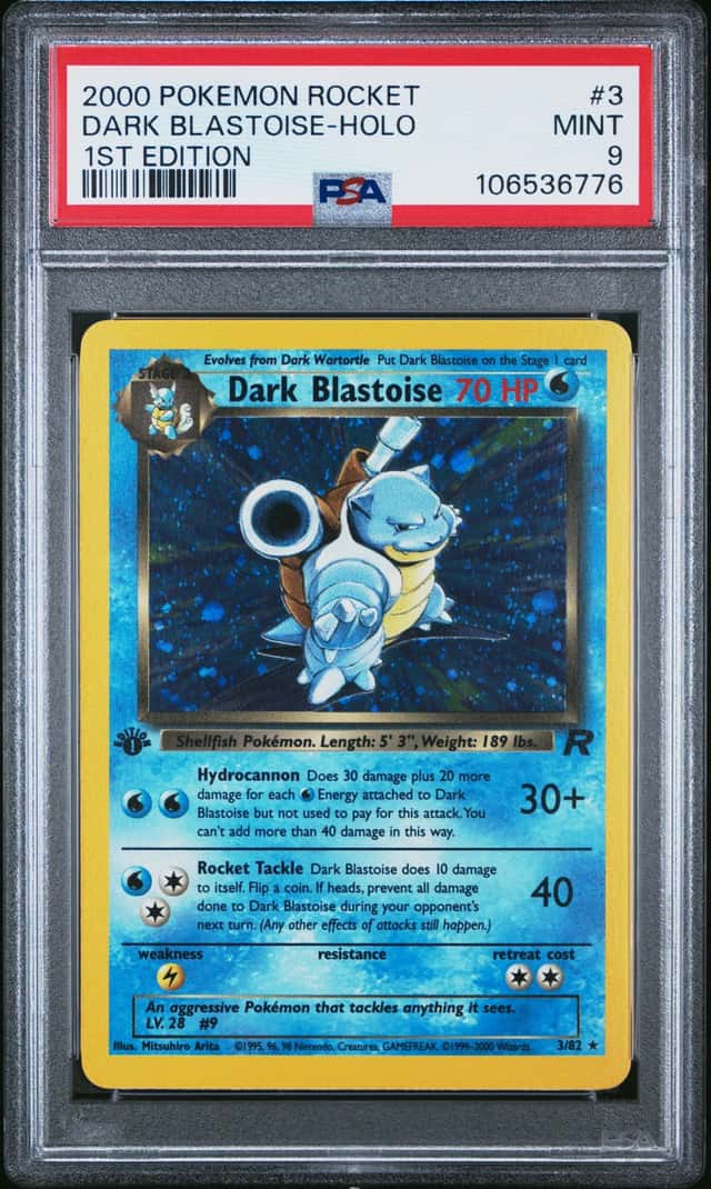 2000 Pokemon Team Rocket 1st Edition Holo Dark Blastoise #3