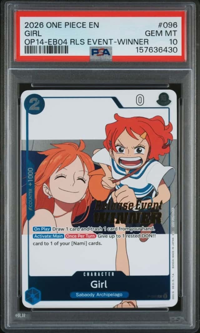 One Piece Girl RLS Event Winner OP141-EB04 P-096 PSA 10 Gem Mint