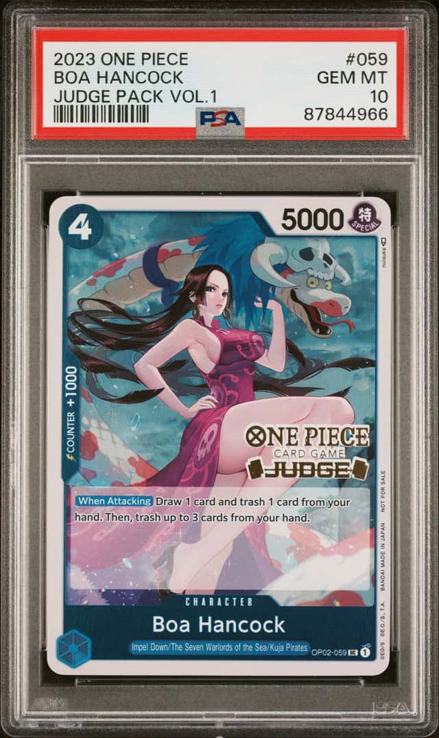 2023 ONE PIECE JUDGE PACK VOLUME 1 #059 BOA HANCOCK PSA 10