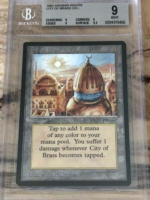 Beckett BGS 9 - City of Brass - Arabian Nights Graded MTG