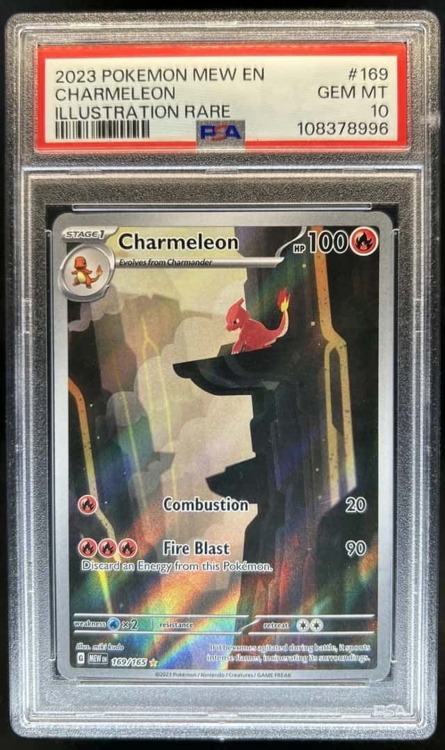 2023 Pokemon SV 151 Charmeleon Illustration Rare #169/165 PSA 10 GEM MINT