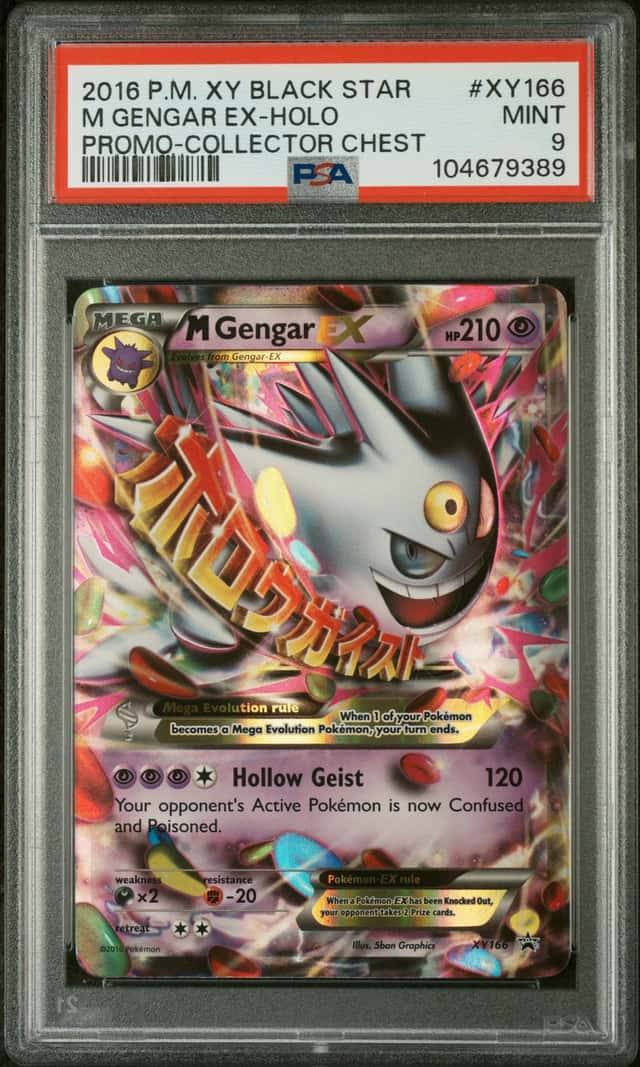 Pokemon XY Promos Mega Gengar 2016 #XY166 PSA 9