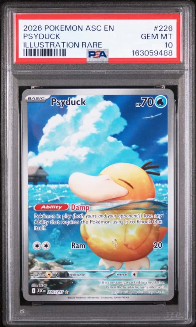 2026 POKEMON ASC EN-ASCENDED HEROES ILLUSTRATION RARE #226 PSYDUCK PSA 10