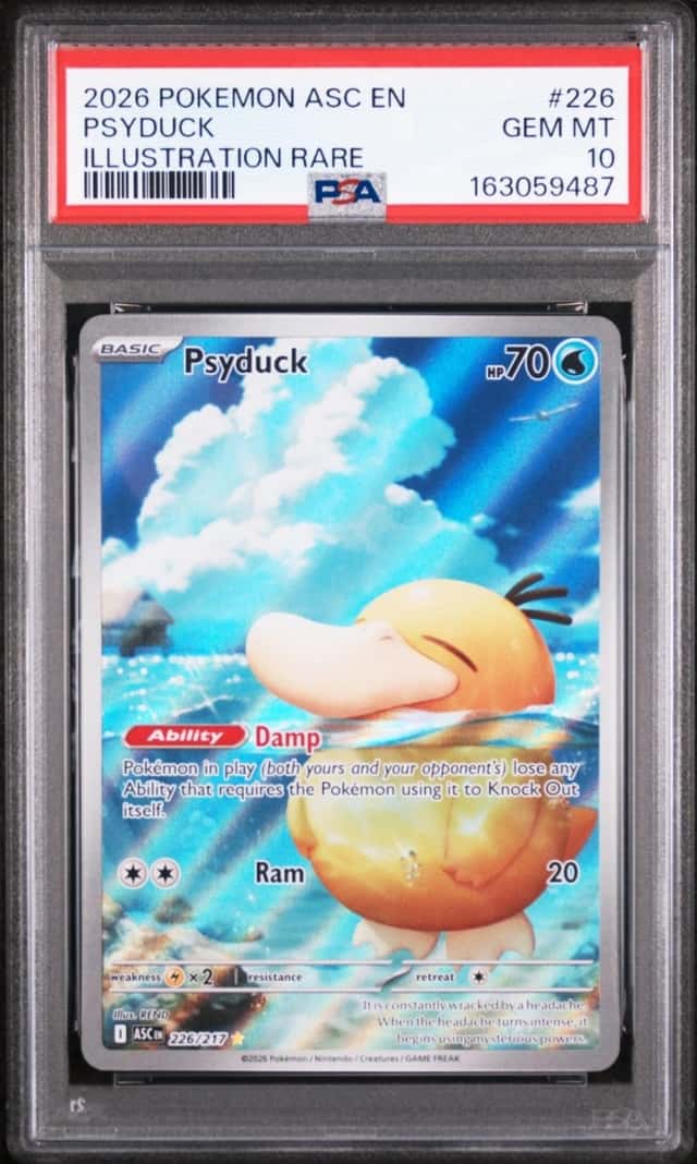 2026 POKEMON ASC EN-ASCENDED HEROES ILLUSTRATION RARE #226 PSYDUCK PSA 10