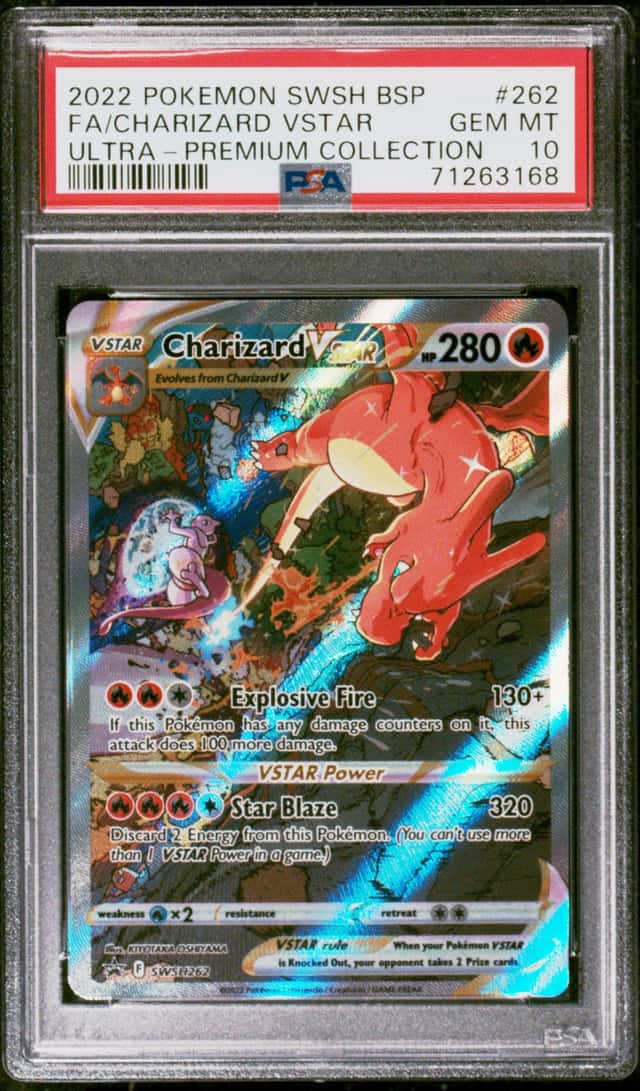 2022 POKEMON SWSH BLACK STAR PROMO CHARIZARD VSTAR GEM MT 10