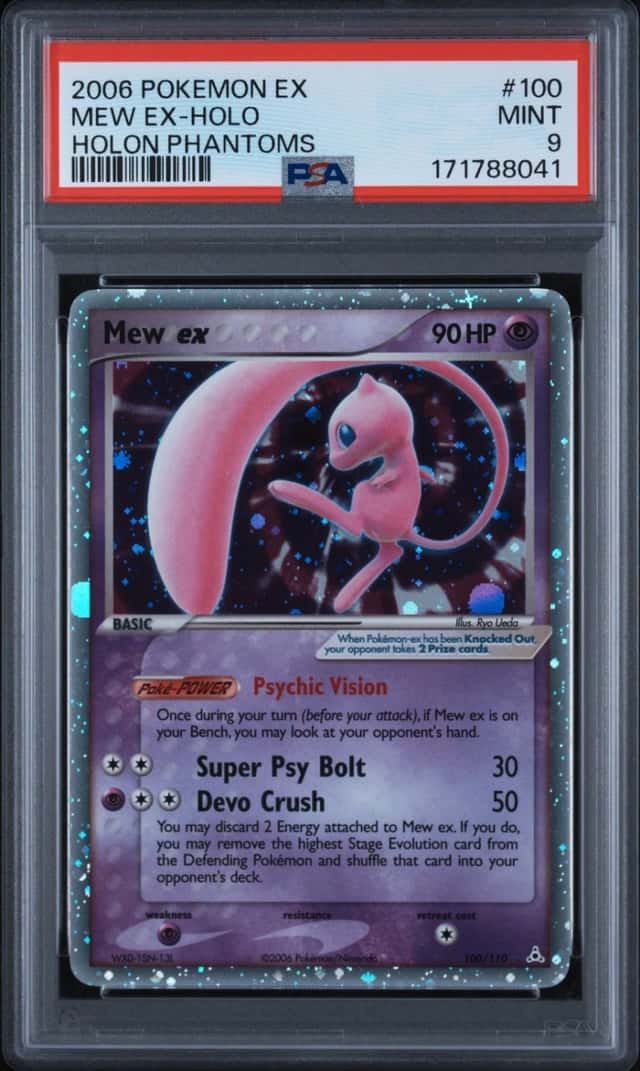 Pokemon Mew ex Holo EX Holon Phantoms 100/110 PSA 9 Mint