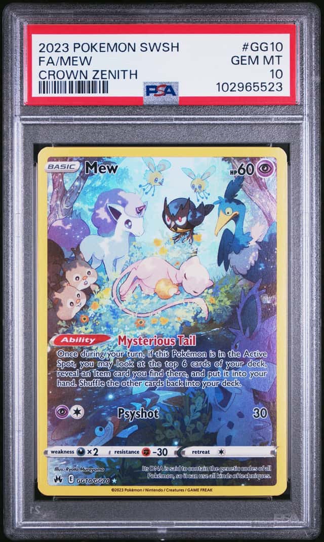 2023 Pokemon Sword and Shield Crown Zenith Galarian Gallery Mew #GG10