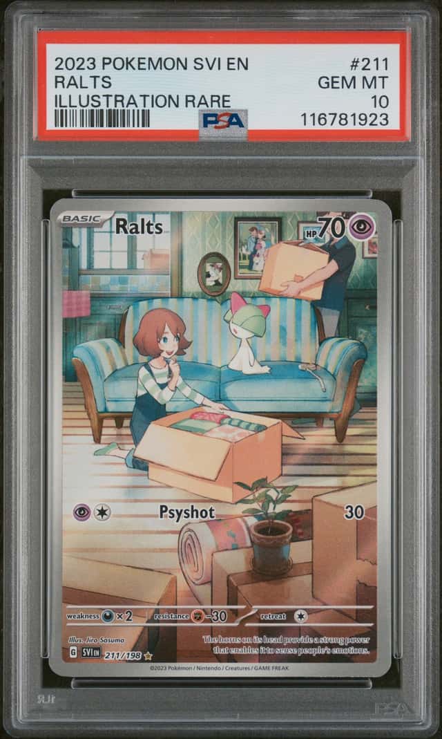 2023 Pokemon Scarlet and Violet Illustration Rare Ralts #211