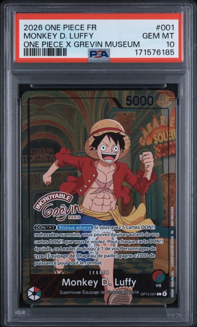 2026 One Piece Card Game Promo French One Piece × Grevin Museum Monkey D. Luffy #OP13-001