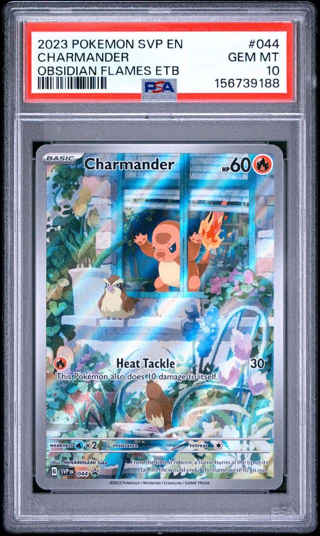 Pokemon Charmander Sv Black Star Promo 044 Obsidian Flames ETB PSA 10 Gem Mint