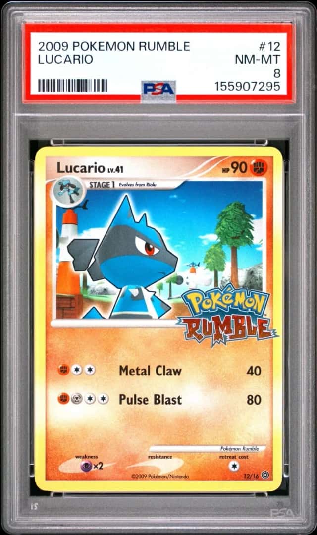 Pokemon Lucario Rumble 12 PSA 8