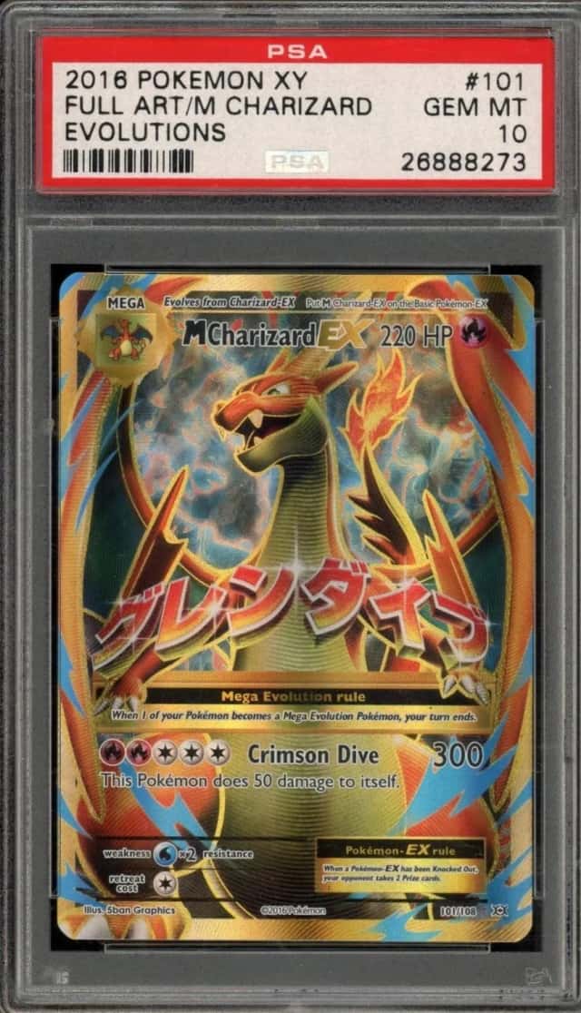 Pokemon M Charizard EX XY Evolutions Full Art 101/108 PSA 10 Gem Mint