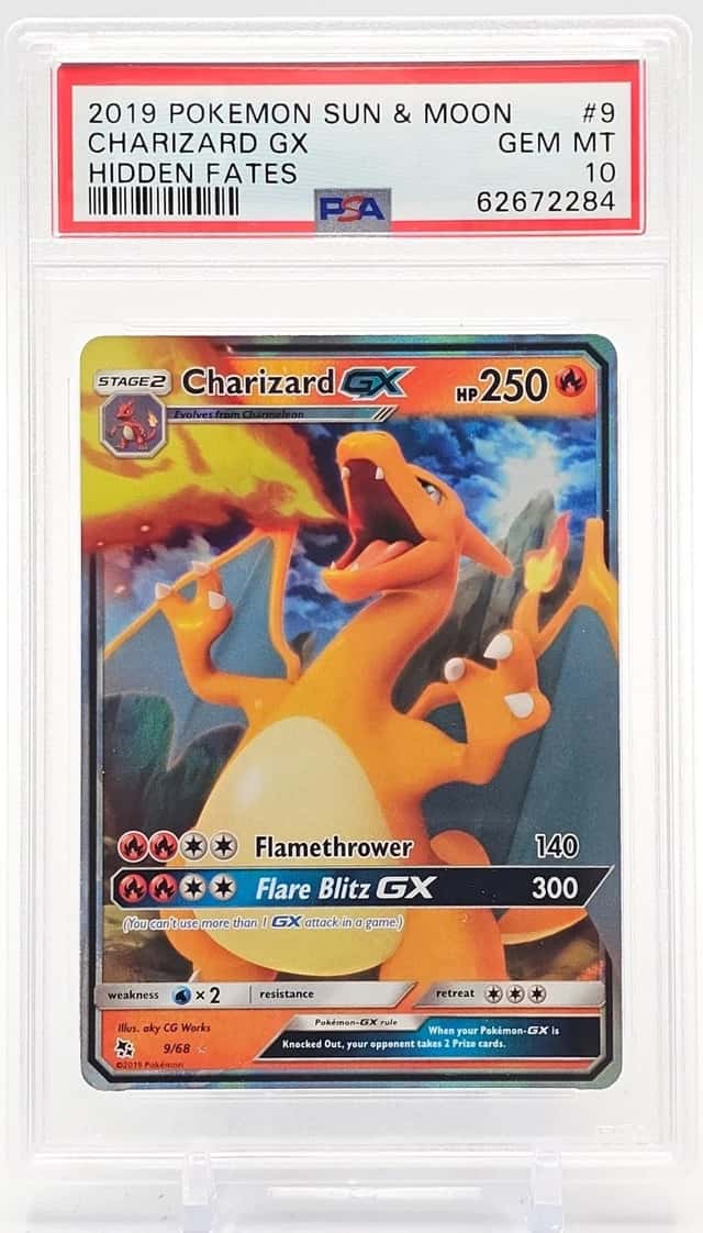 CHARIZARD 2019 POKEMON HIDDEN FATES 9/68 ULTRA RARE HOLO PSA 10 Q0027