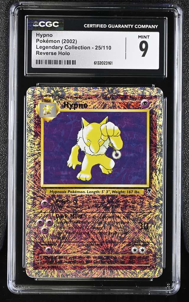 2002 Pokemon Legendary Collection #25 Hypno Reverse Holo Foil CGC 9 MINT