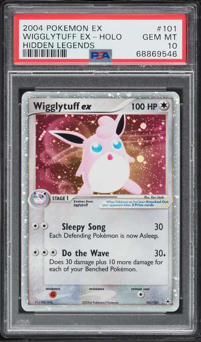 2004 Pokemon EX Hidden Legends Holo Wigglytuff ex #101 PSA 10 GEM MINT