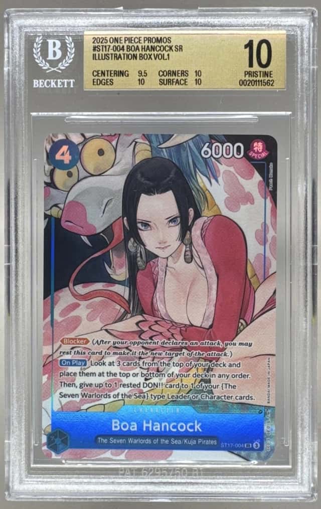 Boa Hancock 2025 One Piece Illustration Promo #ST17-004 BGS 10