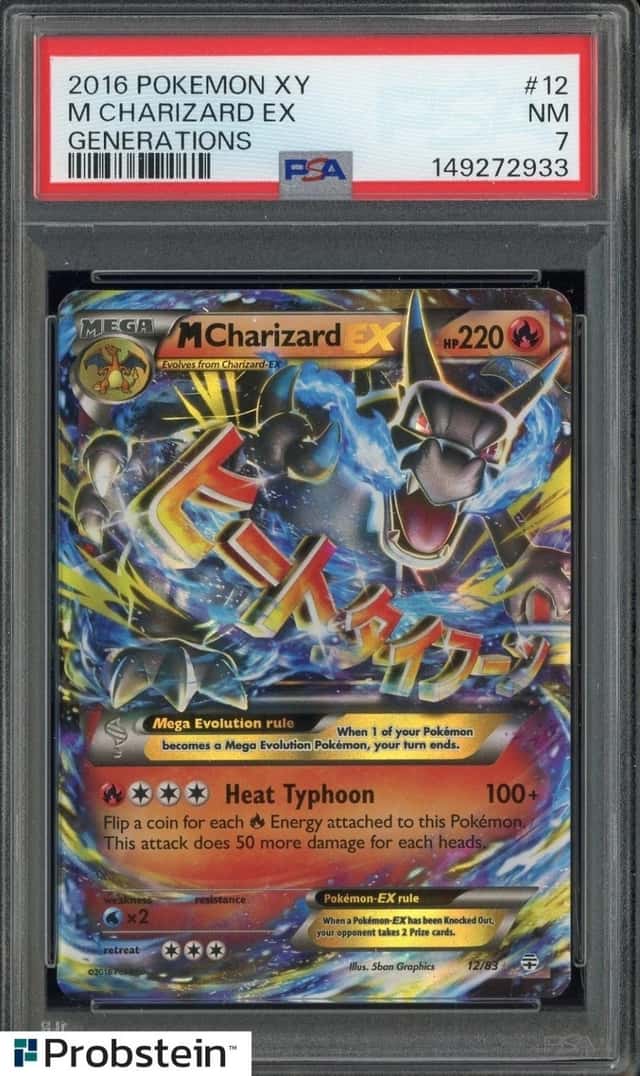 2016 Pokemon XY Generations #12 M Charizard EX PSA 7 NM