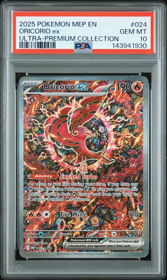2025 Pokemon MEP Black Star Promos Oricorio ex #024 PSA 10 GEM MINT
