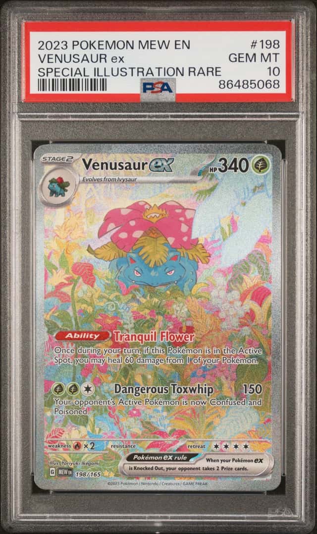 2023 Pokemon SV 151 Venusaur ex Special Illustration Rare #198/165 PSA 10
