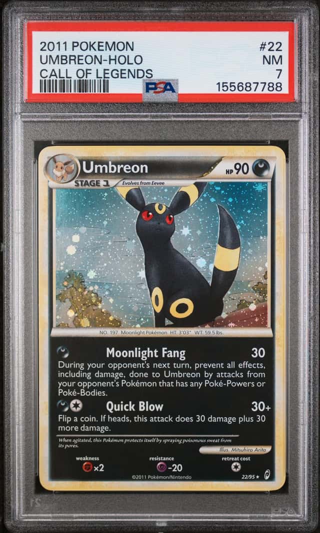 2011 Pokemon Call of Legends Umbreon Holo #22/95 PSA 7