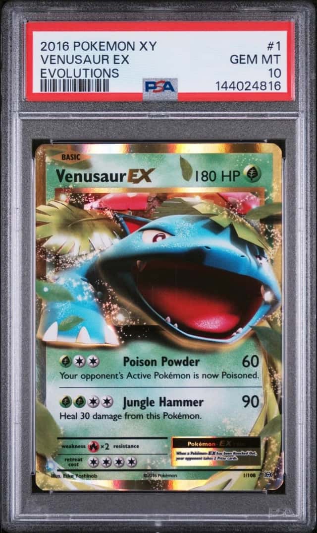 2016 POKEMON XY EVOLUTIONS #1 VENUSAUR EX PSA 10