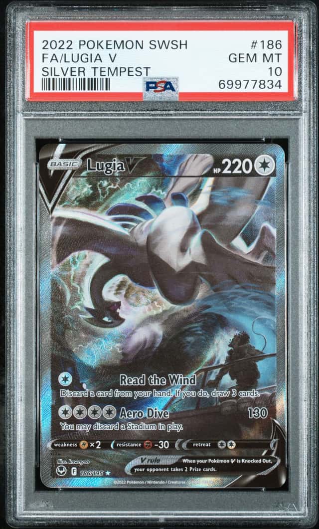 Pokemon Lugia V Silver Tempest Full Alt Art 186/195 PSA 10 Gem Mint
