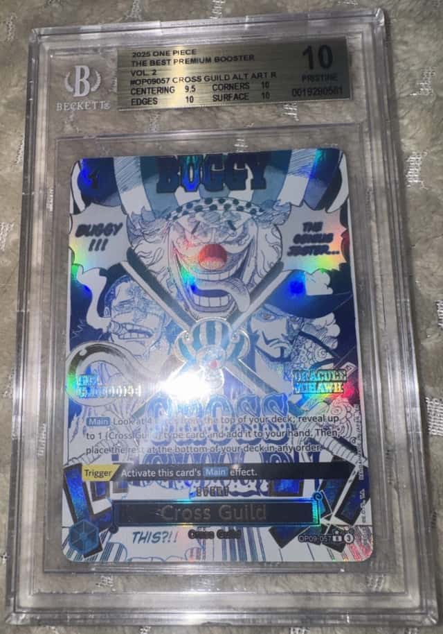 One Piece Cross Guild OP09-057 The Best Premium Booster Vol2 PRISTINE BGS 10 🔥