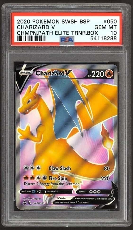2020 Pokemon TCG Sword & Shield Black Star Promos #SWSH050 Charizard V PSA 10